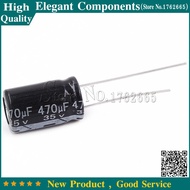 100PCS 35 V / 470 UF Aluminum Electrolytic Capacitor 35V 470UF Size 10*16MM 470U