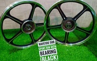 WAVE100/DREAM HONDA 588 SPORT RIM WITH BEARING (BLACK)