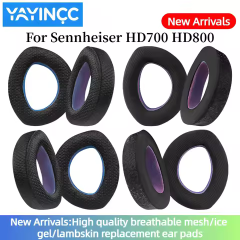 YAYINCC Replacement New arrival Breathable mesh fabric style /Ice gel EarPads With buckle for Sennhe