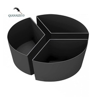 Slow Cooker Liners, 3-in-1 Silicone Slow Cooker Divider Fit 6QT Oval and Round Pot Divider (Black)