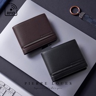 ️ Men's Short Business Wallet Simple Fashion Solid Color Soft Surface C02