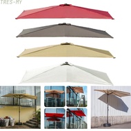 Polyester Sun Shade Canopy 25 x 1.3 m Semi Rectangular for Outdoor Parasol Frame