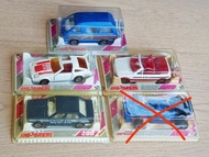 法國Majorette ＞先下拍 才回覆ㄑ4pcs Brand new Nissan Fairlady Z Toyota Townace Liteace Peugeot 205 CTI. Made i