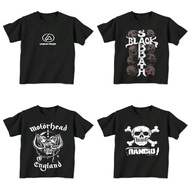 Kaos Anak-Anak Metal Band Cowok Cewek Usia 1-14 Tahun dengan Motif Unik dan Menarik - Fashion