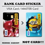 [ Minion ] For BANK Card Sticker Cover / MASTER / VISA / CREDIT/ DEBIT CARD