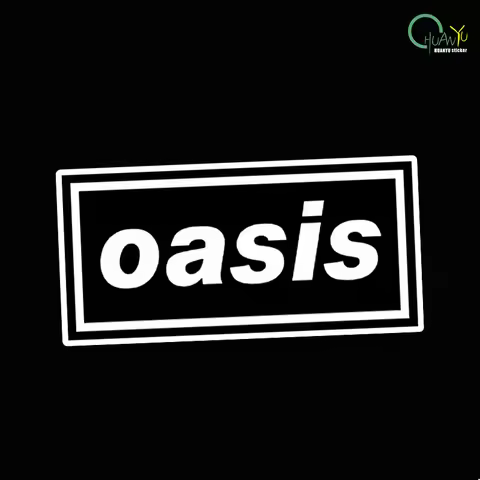 Oasis story rock band creative personality cute flag car sticker motorcycle sticker waterproof decor