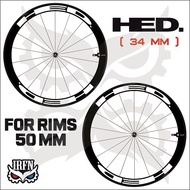 HED jet 5 Rim Decal Sticker 34 Mm wide