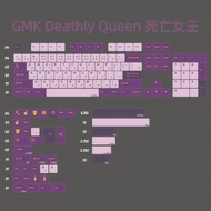 GMK Deathly Queen Keycap PBT Heat Sublimation Mechanical Personalized Retro สไตล์วินเทจแบบปรับแต่งได