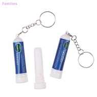 NEW 5Pcs Nasal Sti Keychain Boosts Focus Inhaler Tubes Cooling  Nasal Inhaler Aromatherapy Energy Ba