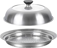 Wahei Freiz AME-7438 Frying Pan Steamer Cover, Domed Type, Easy to Put On, Easy to Put On, Steamed Cooking, Cookdely, 9.4-10.2 inches (24-26 cm)