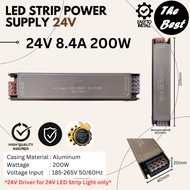STRIP LIGHT LED POWER SUPPLY 12V 24V 60W / 100W / 200W SLIM DRIVER POWER SUPPLY