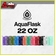 ◎ ➻ ⇧ AQUAFLASK (22 OZ) Wide Mouth with Spout Lid Vacuum Insulated Stainless Steel Drinking