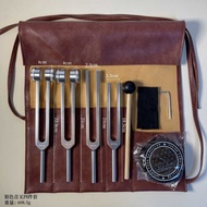 Straight 128HZ 256HZ 528HZ 384 Aluminum Alloy Tuning Fork Set Tuning Fork with Base Ear Picking Tool