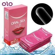 [ ของแท้!!! สินค้านำเข้า ] พร้อมส่ง ถุงยางลิ้น ถุงยางสำหรับออรัลเซ็กส์ oral condom กลิ่นสตอเบอร์รี่ 10ชิ้น ถุงยางลงลิ้น ( ระวังของปลอม!! ) ราคา ถูก / ส่ง