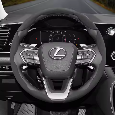 Segmented suede steering wheel cover suitable for Lexus IS250 Ct200H Is350 Es300H Rc Is300H Rx Rx450