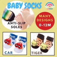 Non Slip Kids Socks NB Newborn Baby Socks Boy Girl Shoe Doll Anti Slip Floor Toddler Sock 0-12M Play