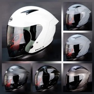 Adult HALF FACE HELMET KAIROZ RR 15 Single SNI Cycle Motorcycle Visor Glass