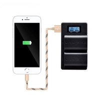 LCD Dual USB Battery Charger for LP-E6 LP E6 LPE6 Camera Battery Pack Canon 5D Mark II III 7D 60D EO