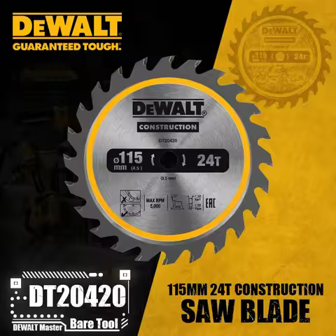 DEWALT DT20420 Construction Circ Saw Blade Cordless Framing 115MM 24T Power Tool Accessories For DCS