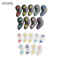 GUOOL 9x Golf Club Head Covers Travel Case Dustproof Protector Fits Most Club Colorful