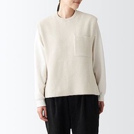全新 MUJI LABO 無印良品 螺紋背心 男女適穿 象白色 冬季背心 口袋背心