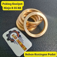 Ninja R SS RR ZX 150 Exhaust Gasket Solid Brass Material Ninja R SS RR ZX 150 Exhaust Gasket
