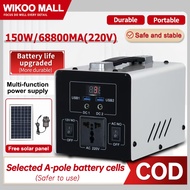 Solar Power Station 220V 150W Portable Powerbank Solar Generator Power Generator Output Emergency Po