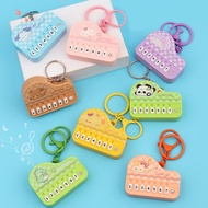 [MW] Mini Piano Toy Keychain with Light 7 Keys Cartoon Animal Handheld Electronic Keyboard Musical I