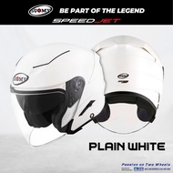 SUOMY HELMET SPEEDJET PLAIN WHITE GLOSS