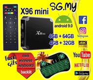 X 96 MINI 4GB 64GB Preinstall 10000 Famous Live Channel and LatestApp Unroot Version Smart Tv Android Box IPTV Mini TvBox Malaysia AndroidBox