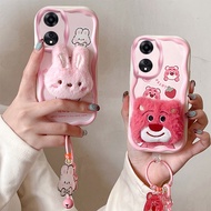 Casing oppo a58  Cute Plush phone case for oppo a58 case bts