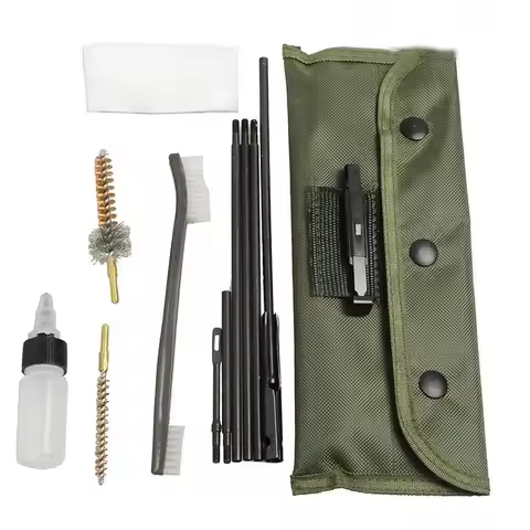 Set AR15 M16 M4 AK Gun Cleaning Kit Airsoft Shotgun Pistol Cleanner for 5.56mm .223 22LR .22 Cal Tac
