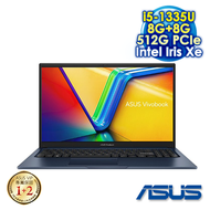 【記憶體升級特仕版】ASUS Vivobook 15 X1504VA 15.6吋筆電 (FHD IPS/Intel i5-1335U/8G+8G DDR4/512G PCIE SSD/WIN 11)酷玩銀