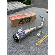 New Original DRT RACING Racingknalpot type Gp03 Black GTX Rbt, Roadrace, Harian, Karisma, jupiter, v