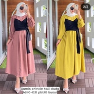LESTI GAMIS KANCING VARIASI TERBARU CRINKLE PREMIUM LD 110 // GAMIS LESTI TERBARU CRINKLE AIRFLOW