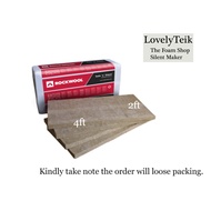 60kg/m3 Rockwool Sound Proof Acoustic Rock Wool Mineral Wool(6 pcs/pack)