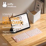 Miffy X MIPOW Mini Folding Keyboard For Slim Wireless Bluetooth Ipad Keyboard For IOS Foldable Keyboard Bluetooth Desktop