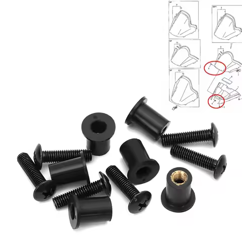For Yamaha Apex Nytro SRX RX1 Vector Phazer V Max Windshield Screw Kit Snowmobile