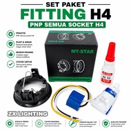 Socket h4 all h4 pnp Lamp Fitting Socket H4 Complete Package Ready to Use