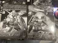 SD RX 78 Gundam MS 06F ZAKU II 模型兩盒