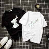 Lovely Elephant T-shirt Bst1349 Unisex Round Neck