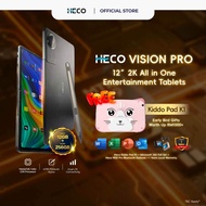 HECO Vision PRO 12" Ultimate Tablet | Wifi + LTE | 24GB* Ram + 25GB Storage | 2K Display | 8000 mAh 