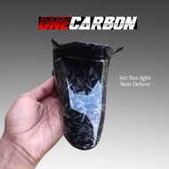 Black Forged Set Ilus light rear license plate lamp BEAT ONECARBONdeluxe