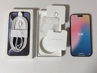 iPhone 15 Pro Max，無鎖版，鈦藍色，1TB 硬碟，支援 5G 網絡，配備面容 ID、USB-C 介面、三鏡頭，性能卓越，運作良好，立即購買，正品蘋果產品