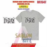 Free Fotocard T-Shirt D-day Suga AgustD Yoongi RFJ547