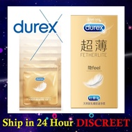 SAFETY CONDOM Durex Condom Fetherlite Gold 3or12pcs Air Invisible Kondom Tahan Lama Climax Feel Ultr