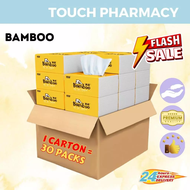 BAMBOO Tissue /Soft Facial Tissue 30 Packs/CARTON (Non-Fluorescent Tissue Facial Tissue)