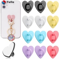 Practical Stylish Mobile Accessories / Adhesive Colorful Metal Heart Finger Ring Stand / Secure Creative Convenient Versatile Phone Holders / Holder Hook Clasp for Phone Case /