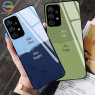SAMSUNG A23 GLASS SHINE SOFTCASE GLASS SAMSUNG A23 PMK GLASS CASE