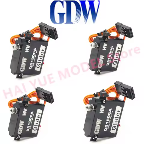 GDW DS1906-A DS1906-B 2.2kg 8.4V 0.1sec Glider DLG F3K High Speed All Metal Digital Mini Steering Ge